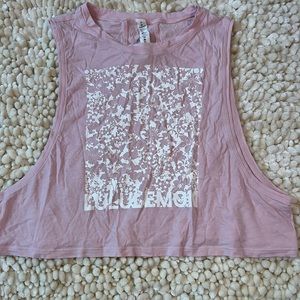 Limited edition lululemon muscle love crop tank top